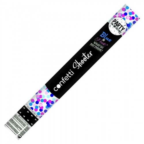 Confetti shooter Blue or Pink 56 cm